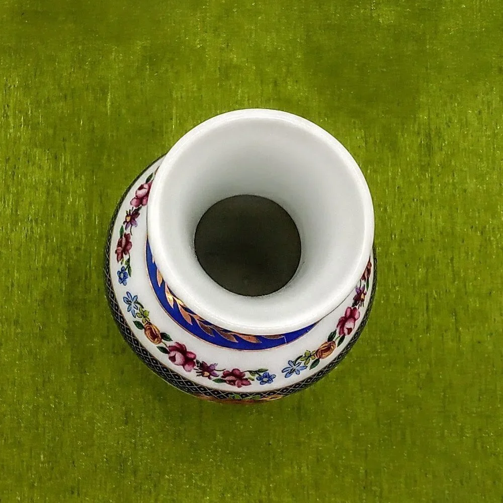 Ganz Multicolor Floral Porcelain Ginger Jar Vase